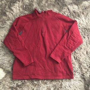 SOLD🎉🎉Nike crimson half zip pullover sweatshirt